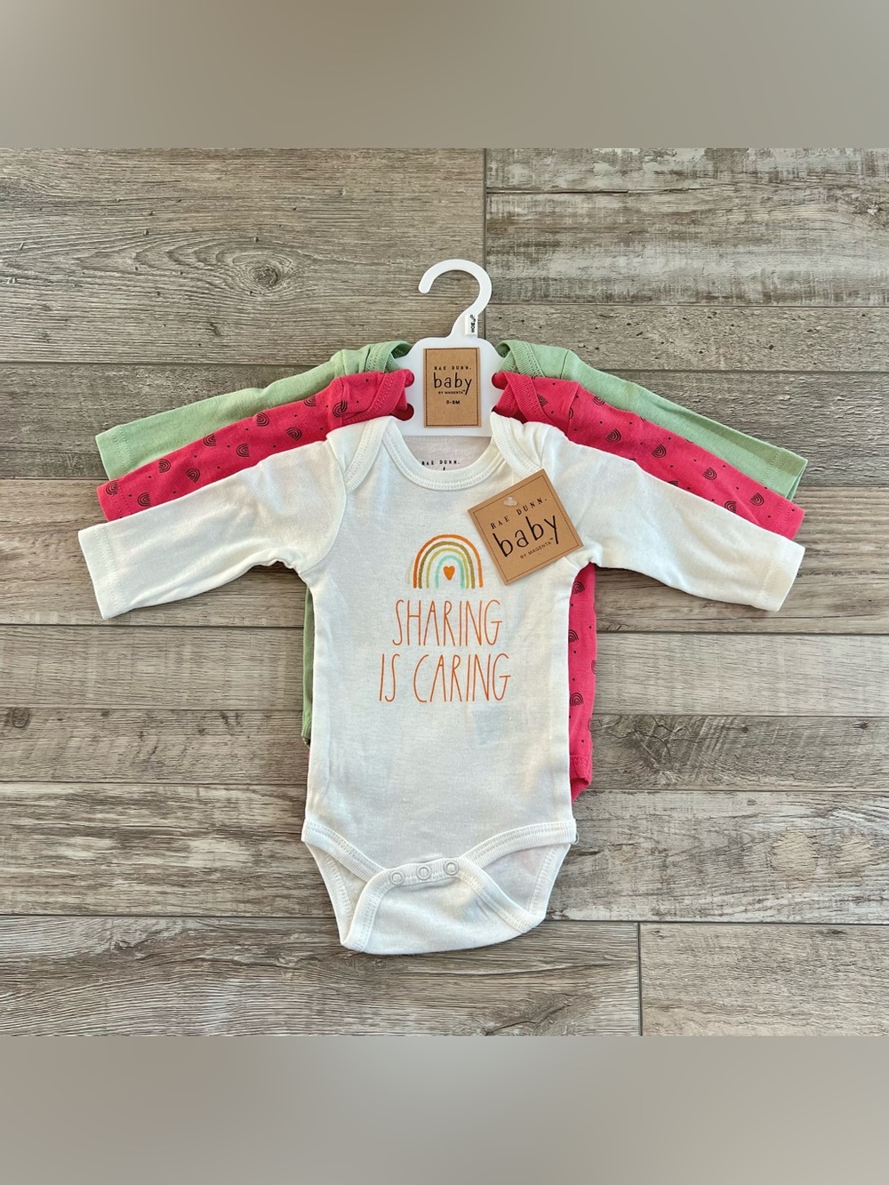 NWT Rae Dunn Fall Onesies 3-Pack Size 0/3 Months